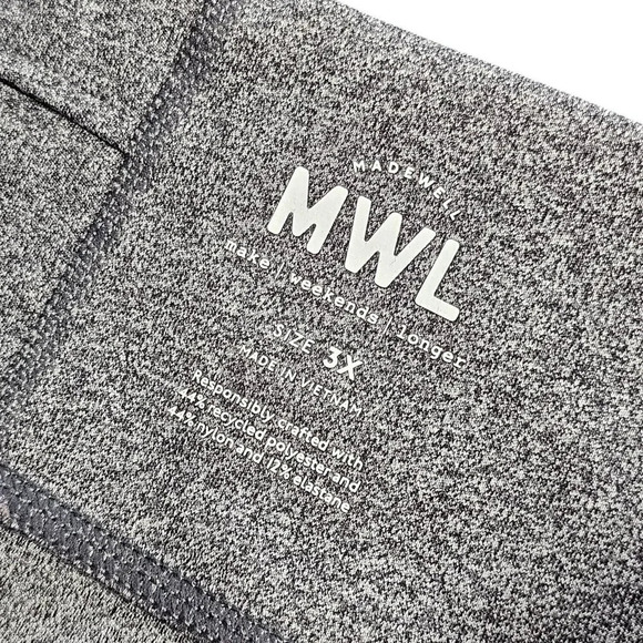 Madewell Plus MWL High Rise 25" Leggings Heatherd Gray Size 3X - Picture 5 of 8